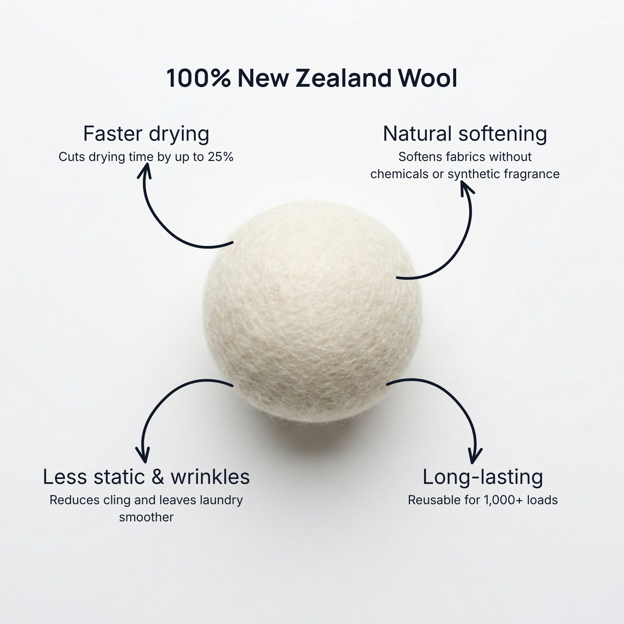 Wool Dryer Balls | 6-Pack XL