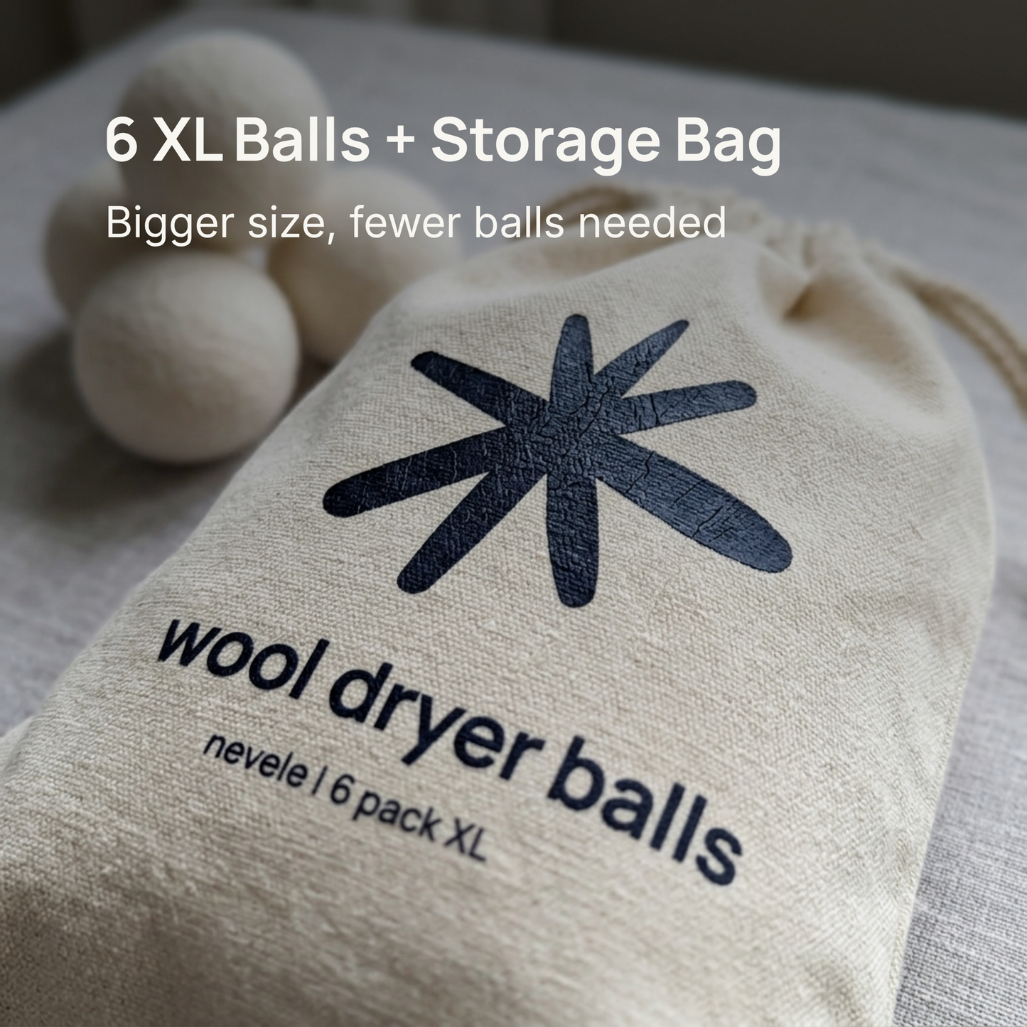 Wool Dryer Balls | 6-Pack XL