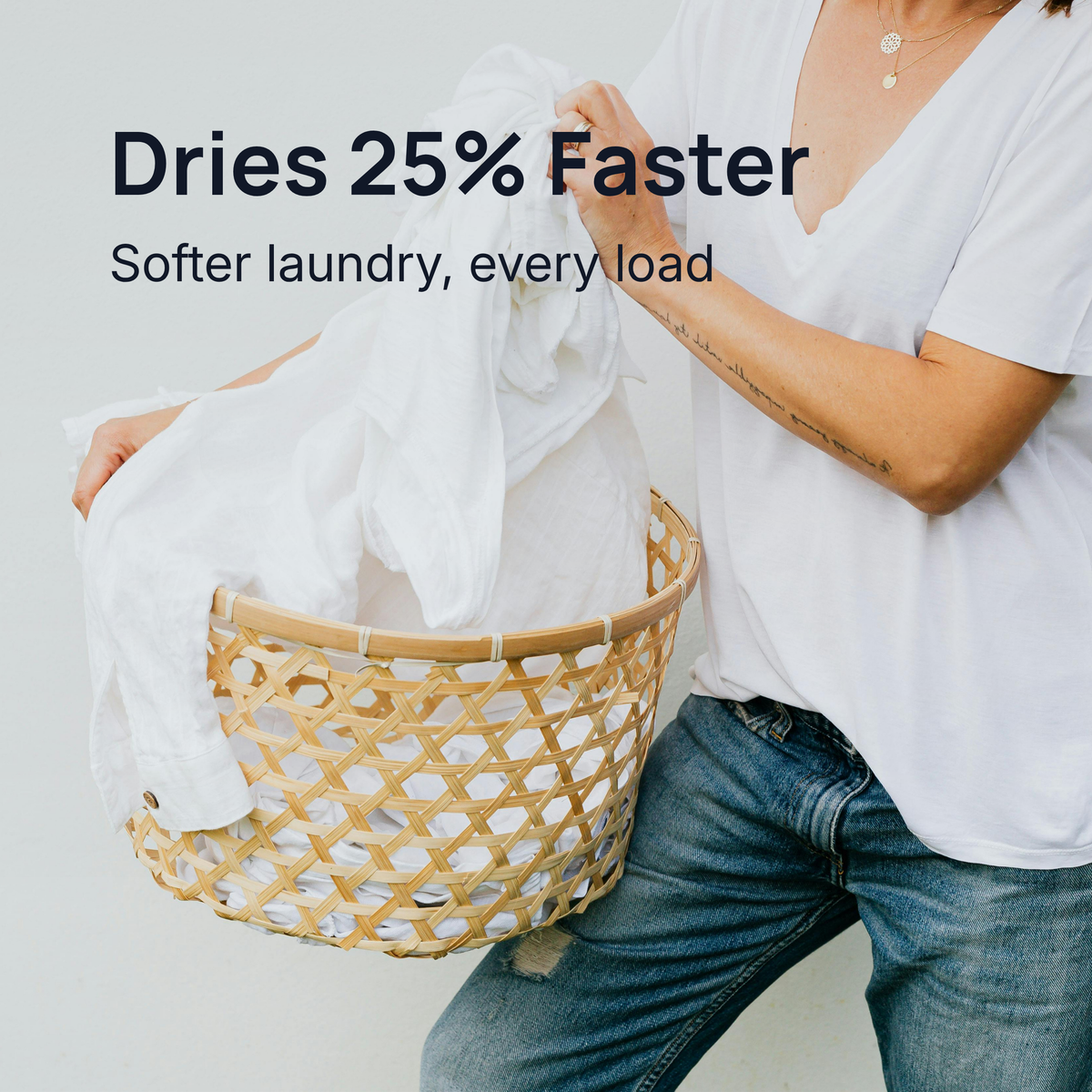 Wool dryer balls reduce drying time by 25 percent